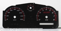 Pontiac Solstice Black and Red Gauge Face